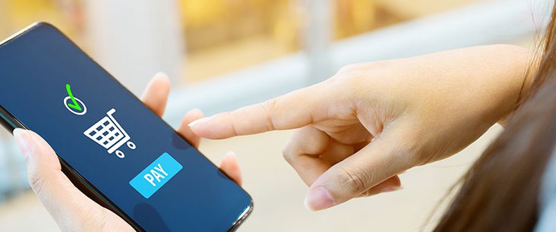 Smartphone med e-handel