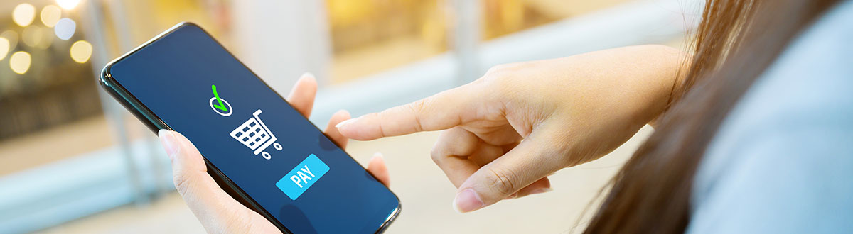 Smartphone med e-handel
