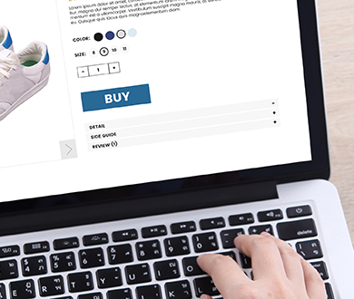 Laptop och e-handel