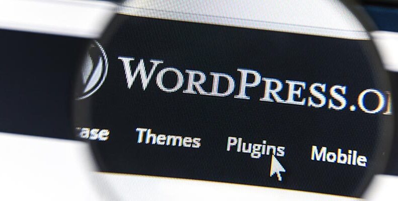 Skärm som visar WordPress.org huvudmeny
