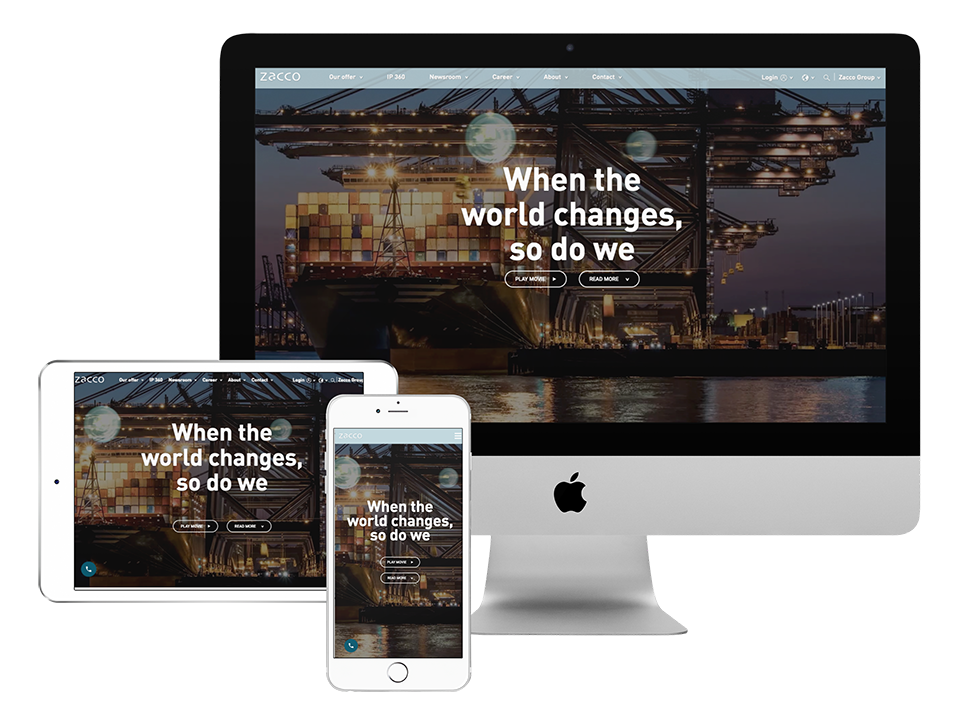 Webbplatser i WordPress för Zacco