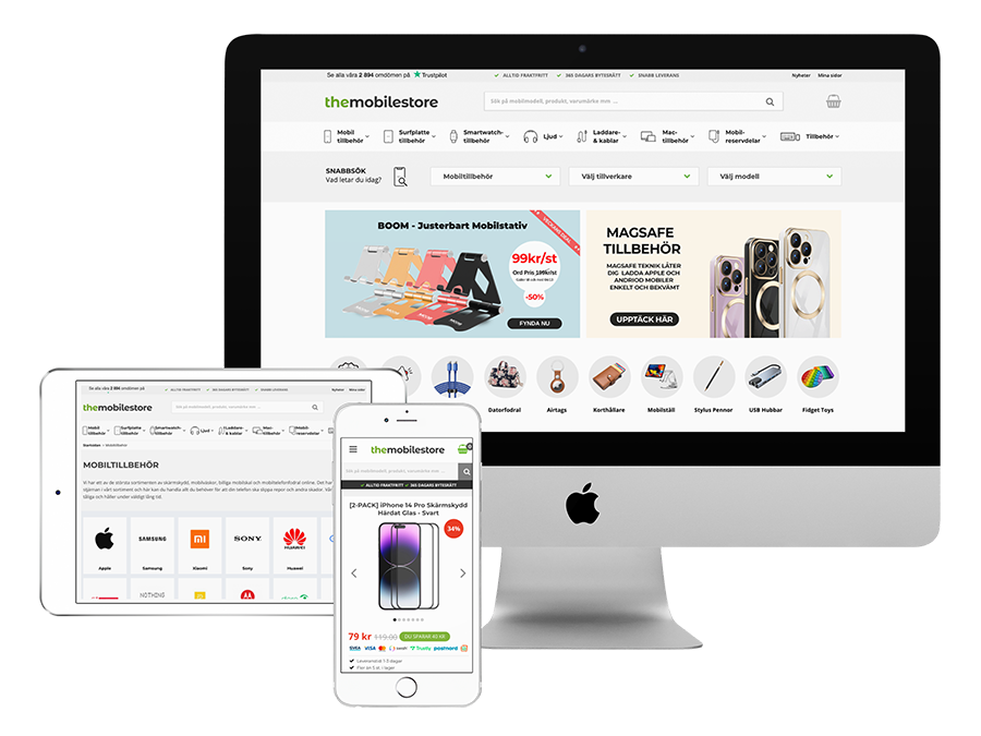TheMobileStore - webbdesign i Kodmyran