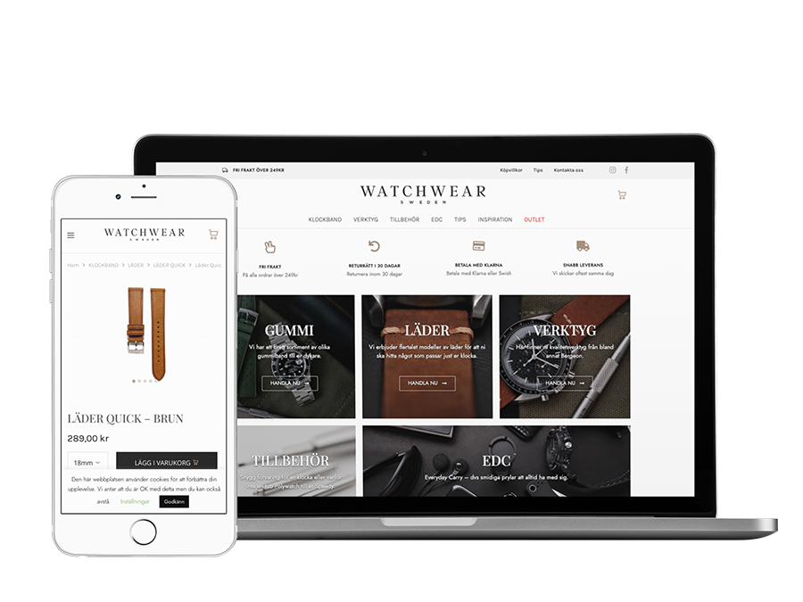 Watchwear - E-handel i WooCommerce